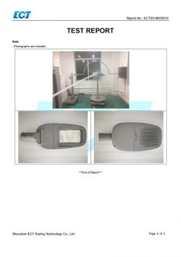 Certifikát TESTOVANIA EK IP66